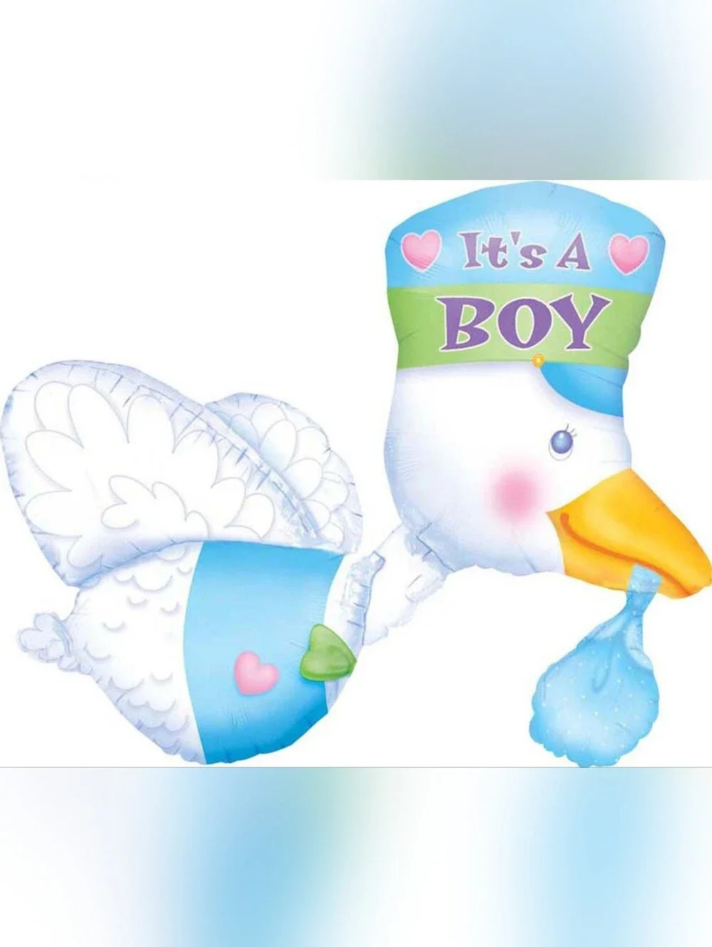 Stork Baby Shower Balloon, 32in,